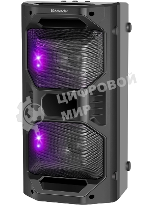 Портативная акустика Defender Rage 50 Вт Light/BT/FM/USB/LED/TWS черный