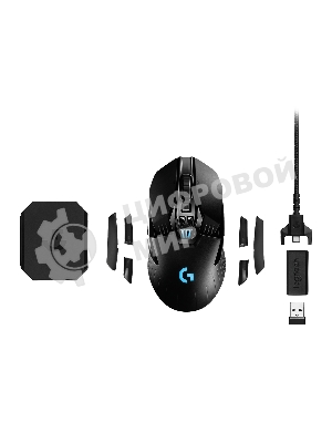 Мышь беспроводная Logitech G903 LIGHTSPEED черный, 25600 dpi, радиоканал, USB, кнопки - 11