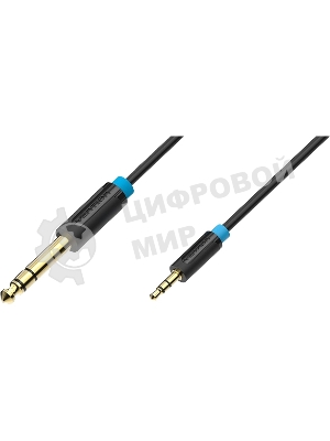 Кабель Vention аудио Jack 6,5 мм M/3,5 M - 1 м