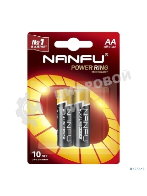 Батарейка щелочная AA Nanfu LR6 2B (2шт.)