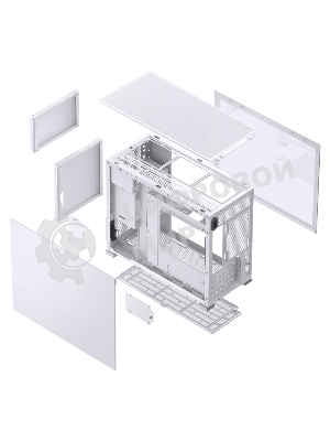 Корпус без блока питания Case JONSBO D31 MESH, Mini-Tower, TG, no fan, 1xUSB-A 3.2 + 1xUSB-C 3.2, mATX, mDTX, mITX White
