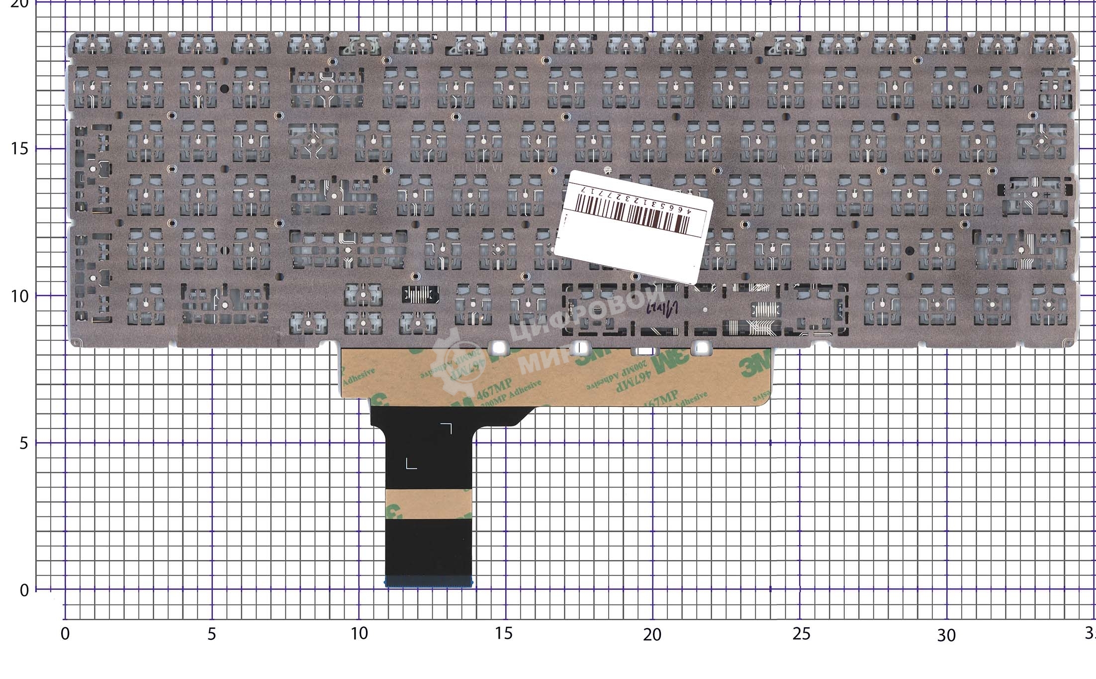 Клавиатура для ноутбука HP Victus 16-d 16-e черная