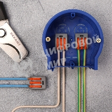 Соединительная клемма многоразовая Rexant 3-х проводная, серая (0,08-4 мм²), (5шт.)