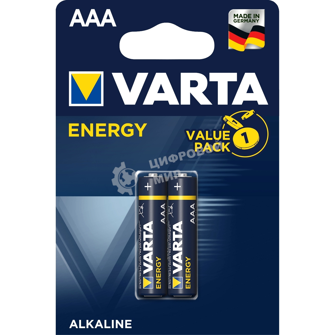 Батарейка Varta ENERGY LR03 AAA BL2 Alkaline 1.5V (4103) (2/20/100) (2 шт.)