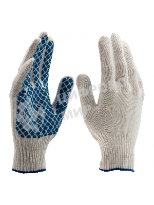 Перчатки трикотажные, ПВХ-покрытие 