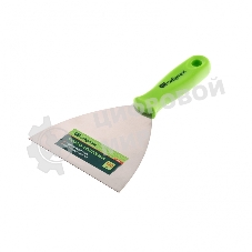 Шпательная лопатка из нержавеющей стали Сибртех, 120 мм, пластмассовая рукоятка