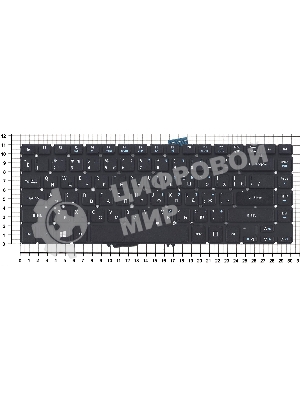 Клавиатура для ноутбука Acer Aspire M5-481T черная без рамки