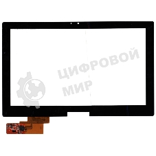 Сенсорное стекло (тачскрин) для Toshiba TCM11G04/TCM11G05 V0.1, черное