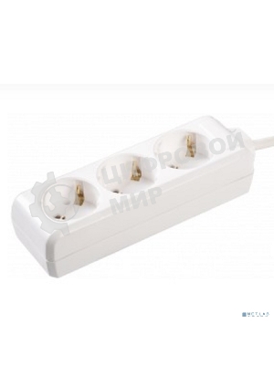 Удлинитель IEK WYP10-16-03-01-Z-17 У03 3 места 2 Р + P Е/1,5 метра 3х1 мм2 16А/250В IEK