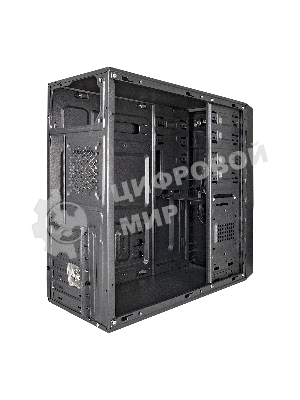 Компьютерный корпус Miditower ExeGate XP-401 Black, ATX, (без БП), 2*USB, Audio