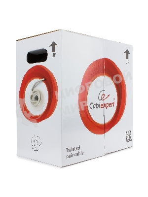 Кабель Cablexpert, UTP5e, 4 пары, 7x0.18 мм, медь, многож., 305 м, Fluke Test, серый