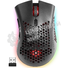 Мышь беспроводная Defender Warlock GM-709L черный, 2400 dpi, радиоканал, USB, кнопки - 8