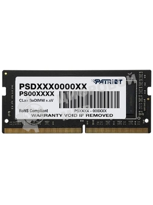 Оперативная память Patriot Signature, DDR4, 8GB (1x8 GB), 3200 MHz, CL22, SO-DIMM