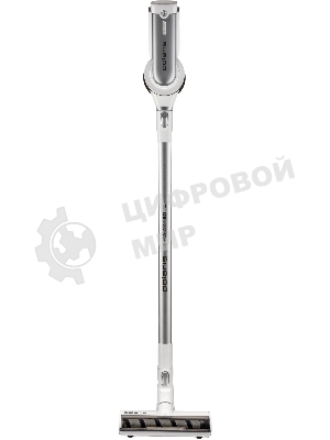 Пылесос вертикальный Polaris PVCS 7000 белый/серебристый, питание от аккумулятора, 150 Вт, уборка влажная/сухая, пылесборник 0.5 л