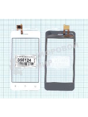 Сенсорное стекло (тачскрин) для Fly FS406 Stratus 5, белое