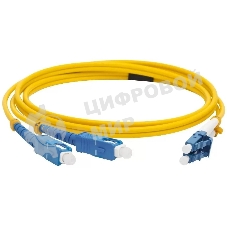 Патч-корд LANMASTER LAN-2LC-2SC/SU-3.0 2xOS2 LC дуплекс-SC дуплекс 3м LSZH оранжевый