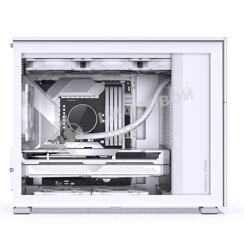 Корпус без блока питания Case JONSBO D31 MESH, Mini-Tower, TG, no fan, 1xUSB-A 3.2 + 1xUSB-C 3.2, mATX, mDTX, mITX White