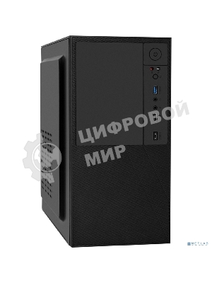 Компьютерный корпус Minitower ExeGate BAA-308UC-AAA450 (mATX, БП AAA450 с вент. 8см, 1хUSB/1хUSB 3.0/1хTypeC, HD Audio, черный)