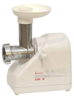 Мясорубка электрическая Белвар КЭМ-36/220-4-30 белый, 1000 Вт, 0.6 кг/мин, реверс, защита от перегрузки, насадки - 5