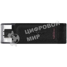 Флешка USB Kingston DataTraveler DT70 (DT70/128Gb), 128Gb, USB Type-C 3.2, R/W 70/45, черный
