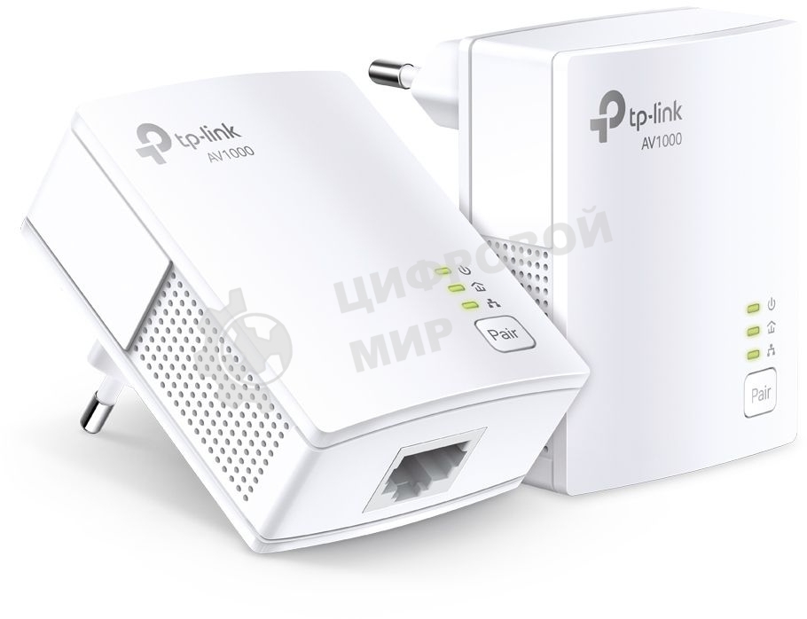 Сетевой адаптер TP-Link AV1000 Gigabit Powerline Starter KitSPEED: 1000 Mbps PowerlineSPEC: Broadcom CPU, HomePlug AV2, 1+1 Gigabit PortFEATURE: Plug and Play, tpPLC Utility, Pair for More SecurityKIT: 2× TL-PA7017