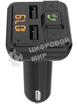 Автомобильный FM-модулятор Ritmix FMT-A880 черный MicroSD BT USB (80001662)