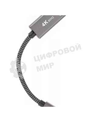 Адаптер miniDP --> HDMI-F 0.15м, оплетка, 4K@60Hz, Telecom (TA565)