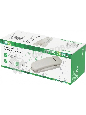 Телефон проводной Ritmix RT-002 белый