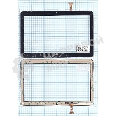 Сенсорное стекло (тачскрин) DP101314-F2 черное