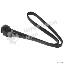 Кабель интерфейсный SATA Cablexpert CC-SATAM-DATA90-BL-50CM, Sata3 7pin/7pin, мет.защелка, угловой разъем, 50 см, черный, пакет