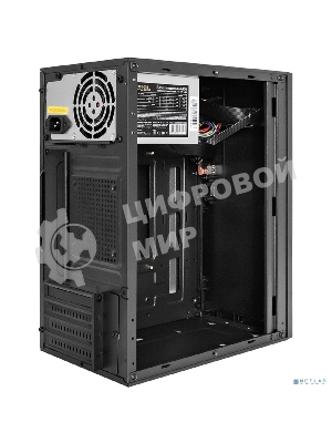 Компьютерный корпус Minitower ExeGate BAA-308UC-AAA450 (mATX, БП AAA450 с вент. 8см, 1хUSB/1хUSB 3.0/1хTypeC, HD Audio, черный)