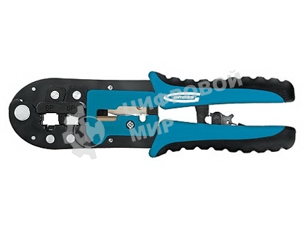 Клещи для обжима клемм Gross 17719RJ–45, 6P, 8P и RJ–11/12, 6P, 8P