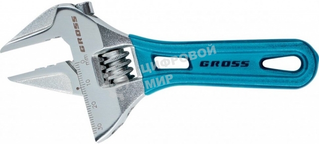 Ключ разводной Gross 15564 (0 - 15 мм) 120 мм