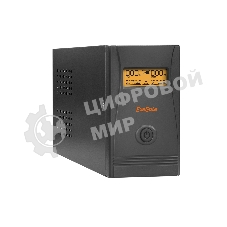 Источник бесперебойного питания ExeGate Power Smart ULB-800 LCD 800VA, черный, 2 евророзетки, USB