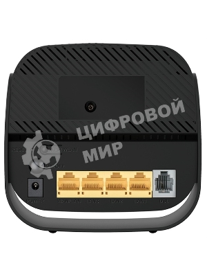 Роутер беспроводной D-Link DSL-2640U/R1A ADSL2+ черный ANNEX А
