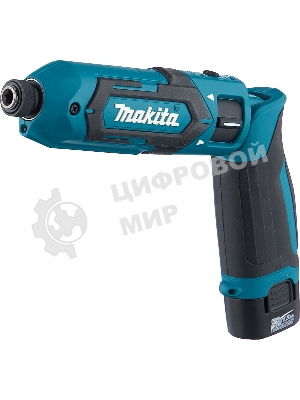 Отвертка аккумуляторная MAKITA TD022DSEак уд 7.2В 2х1Ач Li-Ion 2450об/м 25Нм 1/4'' 0.56кг сумка подсветка