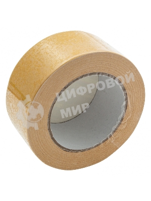 Лента клейкая двусторонняя Сибртех, 50мм х 25м, на тканевой основе