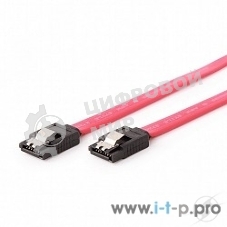 Кабель интерфейсный SATAIII Cablexpert CC-SATAM-DATA, 50 см, 7pin/7pin, защелка, пакет