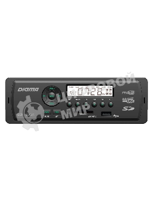Автомагнитола Digma DCR-100G24, 1 DIN, USB Type-A, AUX