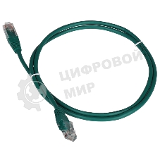 Патч-корд TWT UTP кат.5e, с заливными колпачками, 0.15 м, зеленый