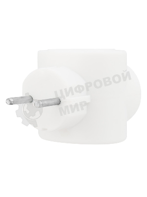 Тройник электрический Rexant биметалл 220В 6А белый