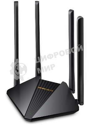 Wi-Fi роутер MERCUSYS MR30G, Wi-Fi 5, AC1200, 2.4/5ГГц, 2 LAN, черный