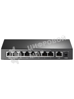Коммутатор 9-port 10/100Mbps unmanaged switch with 8 PoE+ ports, compliant with 802.3af/at PoE, 65W PoE budget, support 250m Extend Mode, Priority mode and Isolation mode, desktop mount, plug and play.