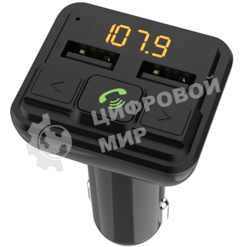 Автомобильный FM-модулятор Ritmix FMT-A880 черный MicroSD BT USB (80001662)