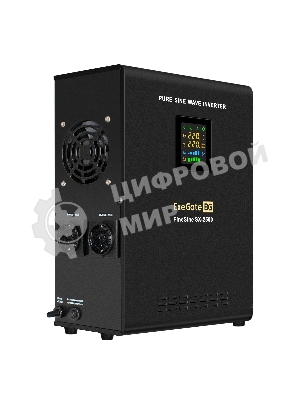 Источник бесперебойного питания (инвертор, синус, для котла, настенный) ExeGate FineSine SX-2500.LCD.AVR.2SH 2500VA/1800W, чистая синусоида, цветной LCD-дисплей, AVR, 2*Schuko, линейно-интерактивный, внешняя батарея 24В до 200А·ч (поставляется отдельно), крепление настенное/универсальное, черный