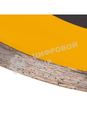 Диск алмазный сплошной Denzel супертонкий, 180 х 25,4 мм, горячее прессование, мокрое резание