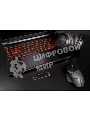 Накопитель SSD Crucial P3 Plus, 2Tb, PCIe 4.0 x4, M.2 2280, NVMe, R/W 5000/4200