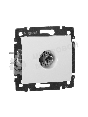 Телевизионная проходная розетка Legrand Valena 774431, белая, 14дБ