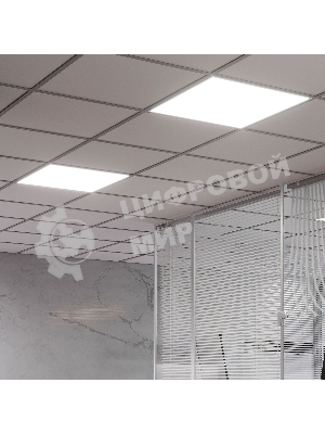 Светильник светодиодный универсальный Gauss LED ДВО 30 Вт MiR 3700 Лм 5000К 595х595х50 мм IP40 призма Guss