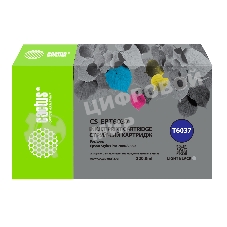 Картридж струйный Cactus CS-EPT6037 (T6037) серый пигментный (220 мл) для Epson Stylus PRO 7880/9880